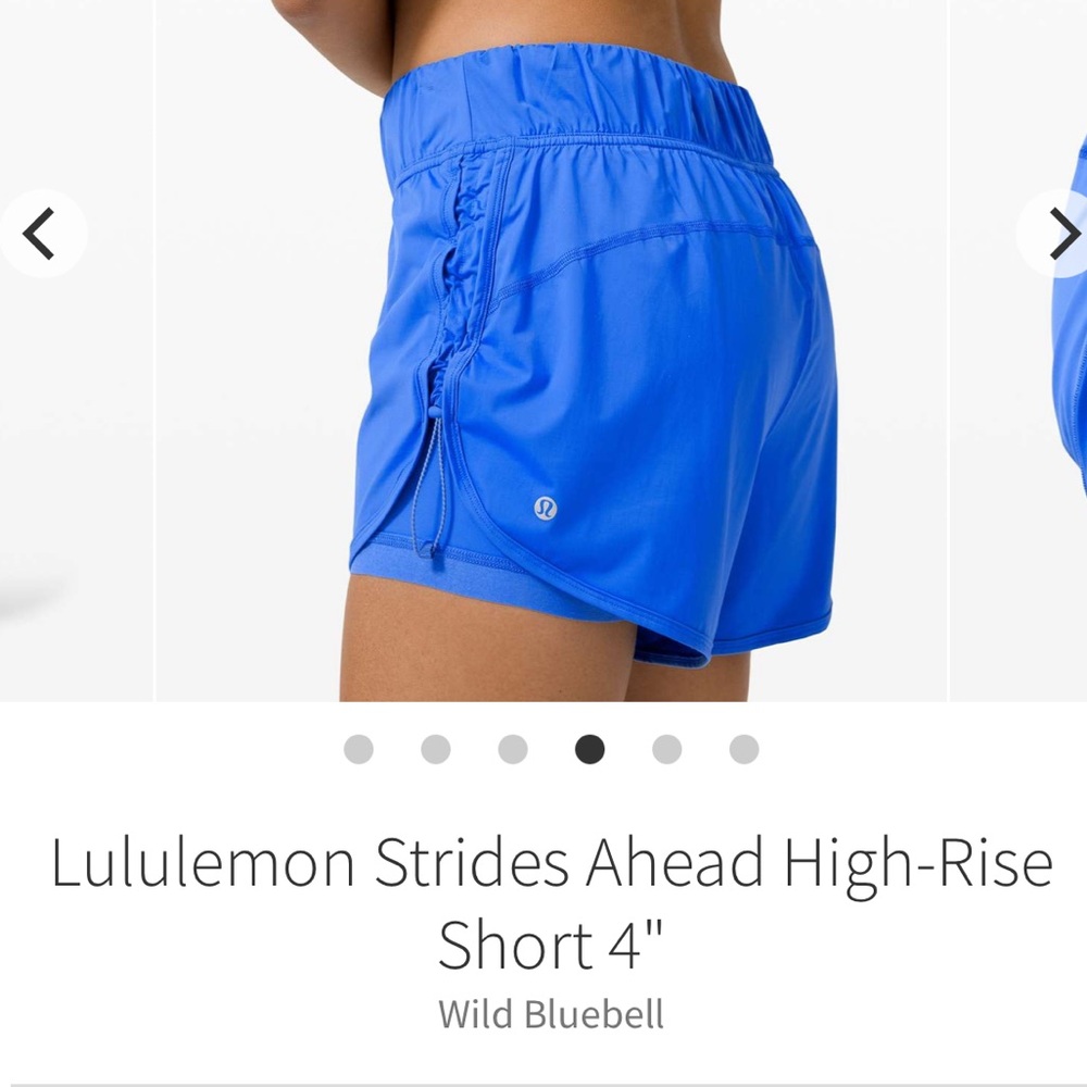 Lululemon Strides Ahead Shorts (Size 4)